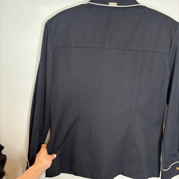 St. John Sport Vintage Snap Front Shirt Jacket Black - Picture 8 of 9